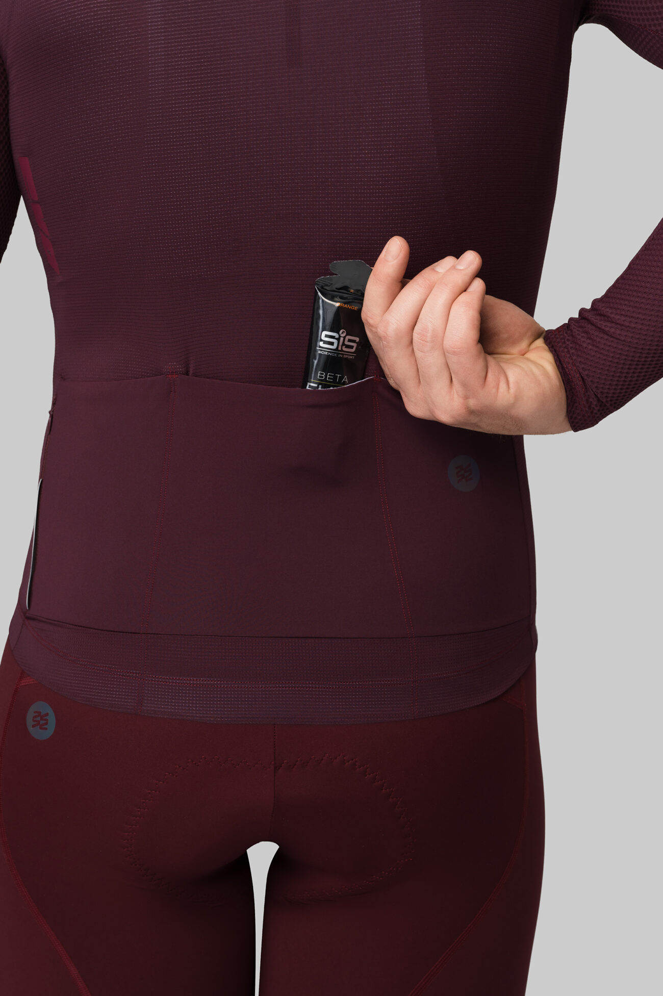 Джерси с длинным рукавом ЭВОЛВ (EVOLVE) Вино мужская