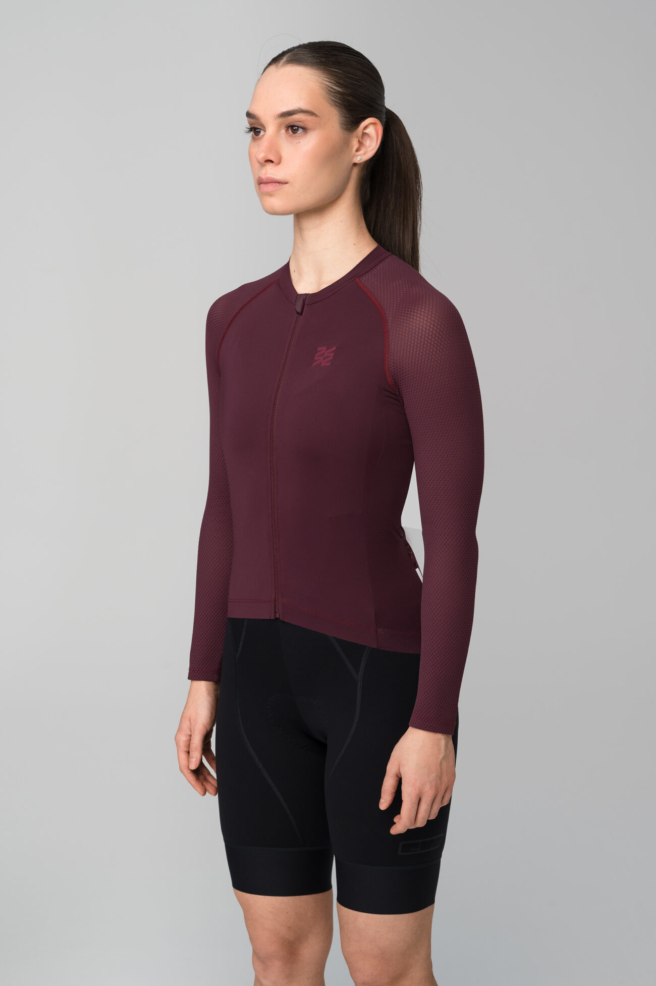 Джерси с длинным рукавом ЭВОЛВ (EVOLVE) Вино женская
