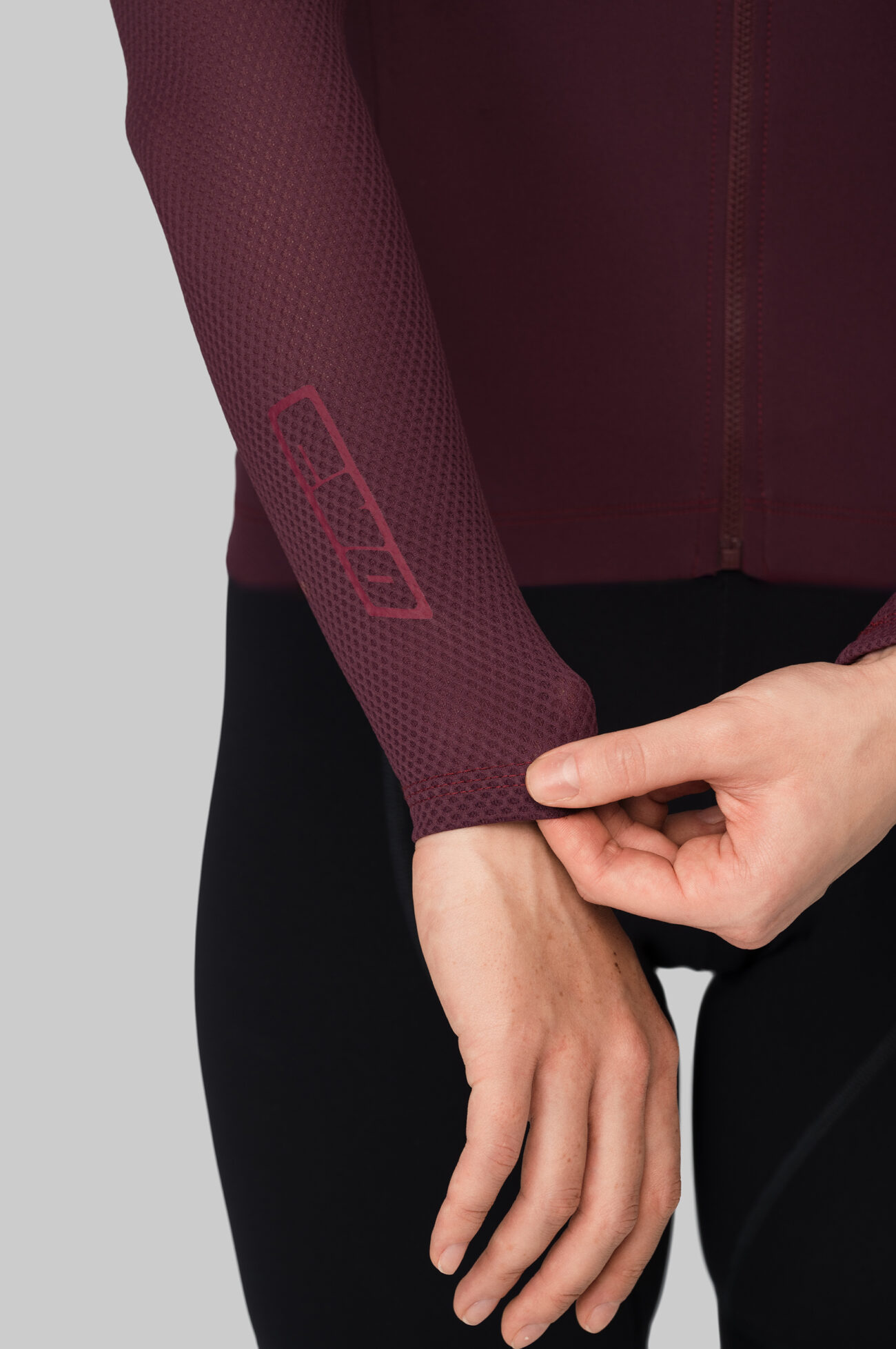 Джерси с длинным рукавом ЭВОЛВ (EVOLVE) Вино женская