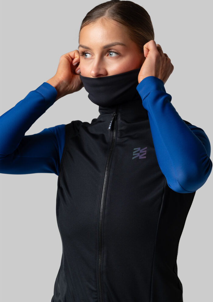 Бесшовный шарф Мерино Уголь