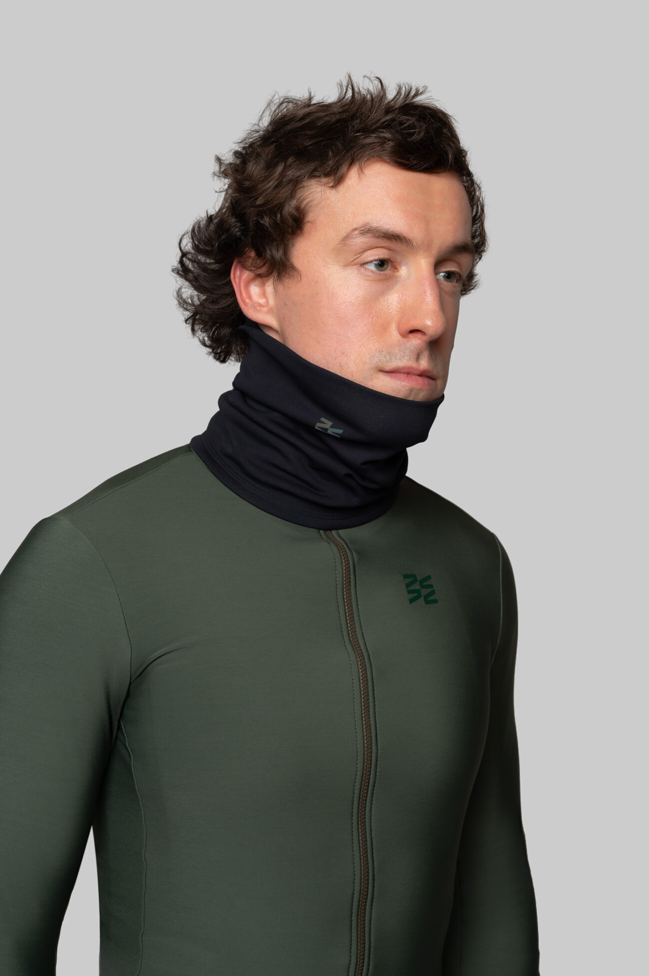 Бесшовный шарф Мерино Уголь