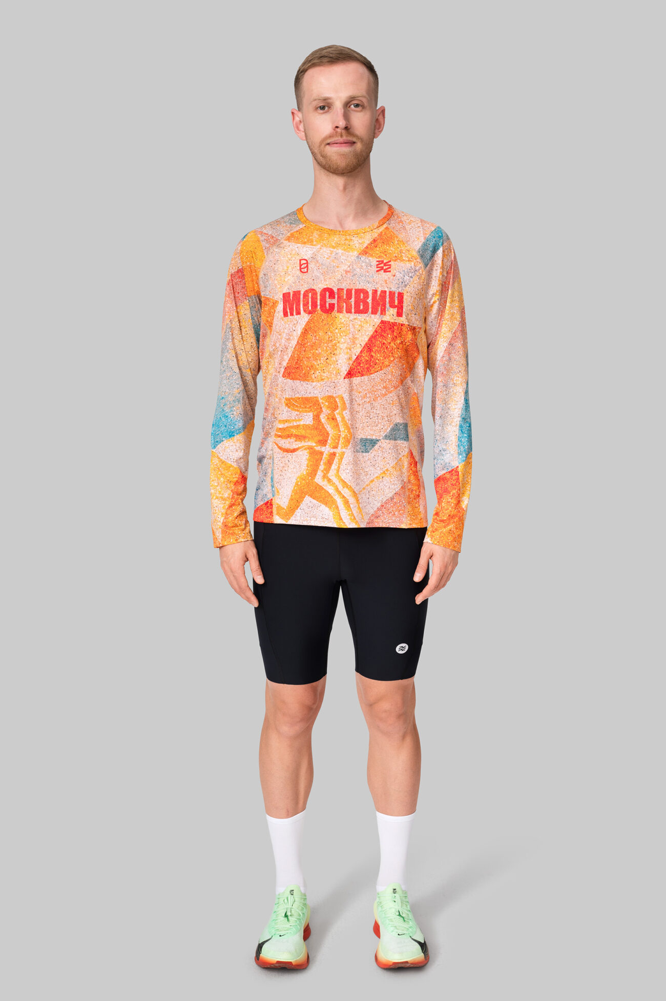Лонгслив беговой ЭВОЛВ (EVOLVE) Москвич мужской